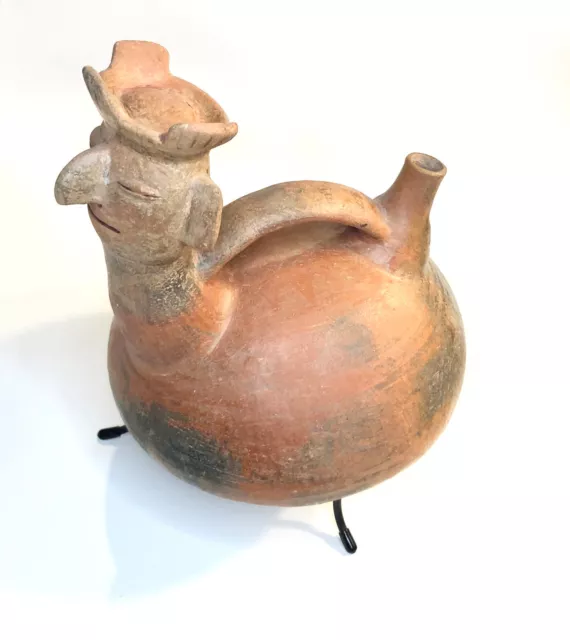 Large, Pre-Columbian Vicus Whistle Stirrup Vessel