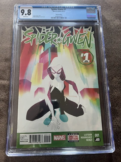 Spider-Gwen #1 RARE 3rd Print Green Variant CGC 9.8 NM/MT Marvel 2015 1st Series