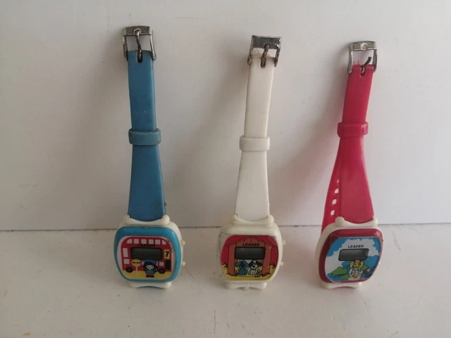Raro Orologio Lcd Decorato Leader Anni '80