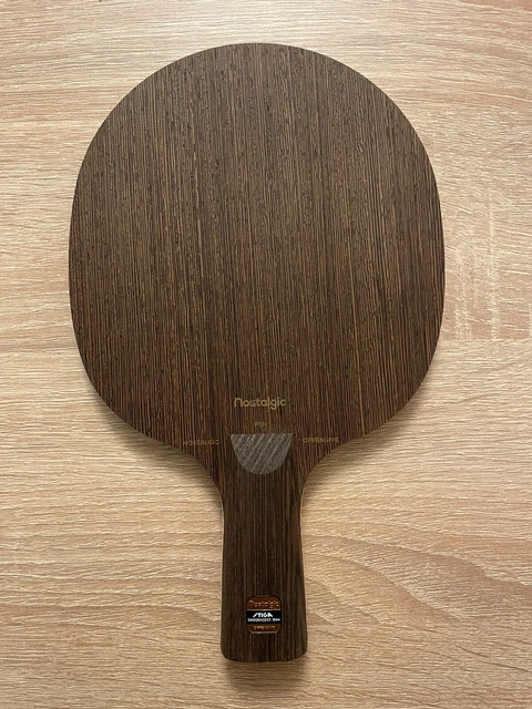 Stiga Nostalgic Offensive Table Tennis Penhold 5-ply Blade + Free Rubber