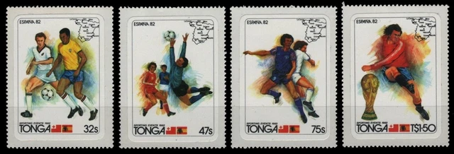 Tonga 1982 - Mi-Nr. 812-815 ** - MNH - Fussball / Soccer