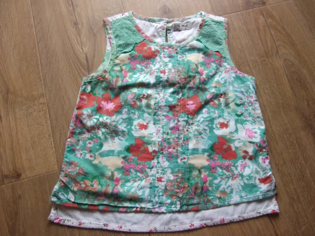 Girls Pretty Floral Top. Aged 7 Years. From Next.