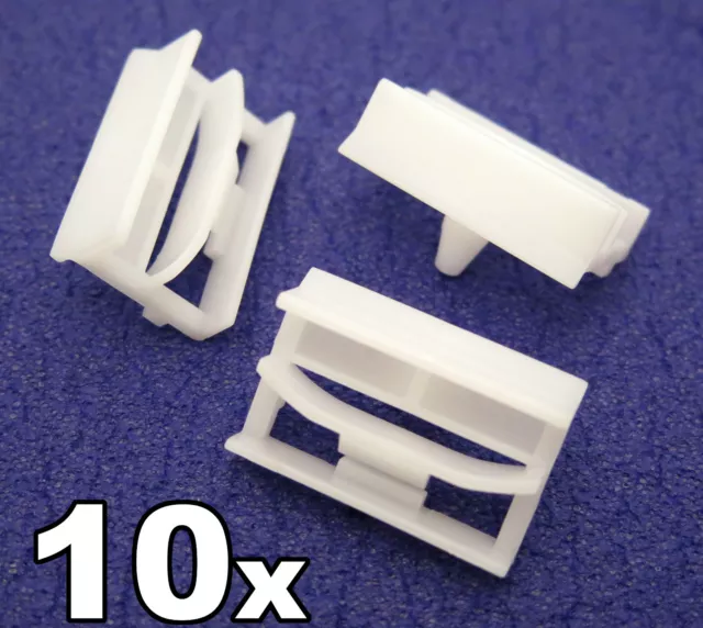 10 x BMW Série 3 Clips en plastique jupe latérale - Support en plastique pour garniture de moulage de seuil