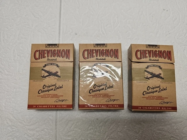 chevignon cigarettes 16 X ANCIENS Paquets Cigarettes Vides Chevignon Old Vintage pour Collection  EUR 29,00