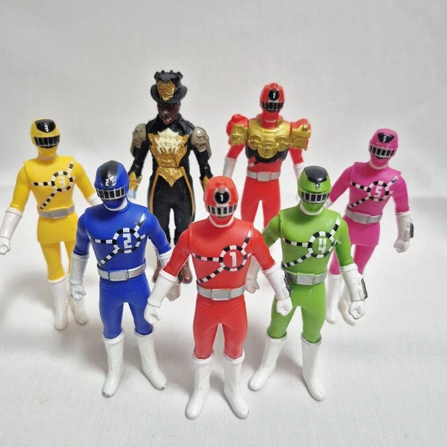 Power Rangers Toqer POWER RANGERS RESSHA Sentai ToQger Figura Vinilo Suave 7p Set BANDAI ...