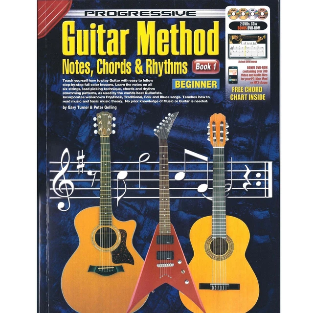 HOW TO PLAY Guitar Electric Or Acoustic Beginner Tutor Book With CD