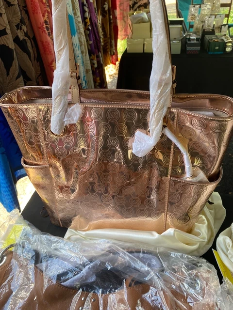 Michael Kors Metalic Tote (Rose Gold)