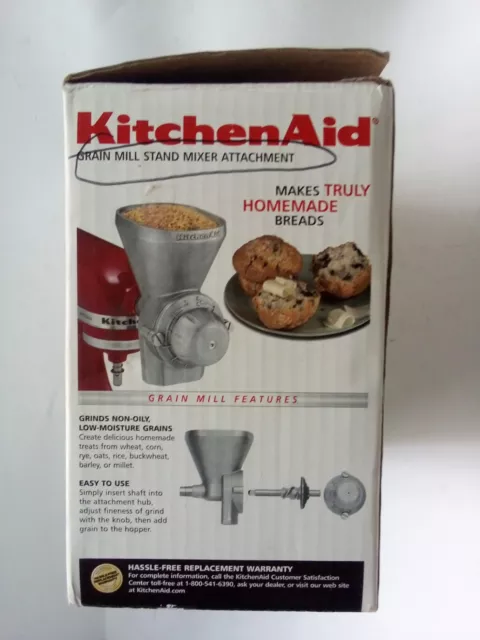 KitchenAid Grain Mill Stand Mixer Attachment KGMA Grinder Accessory