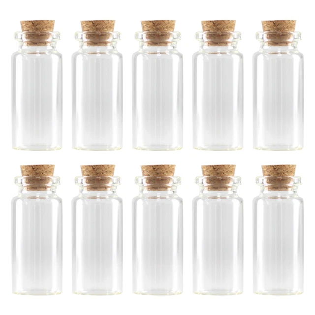 100 Pcs Bouteilles En Verre Clair Stockage Peut Terrarium Liège Fiole