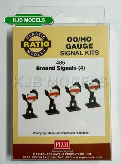 BNIB OO Gauge Ratio 465 Ground Signals (4 per pack) - Plastic Kit