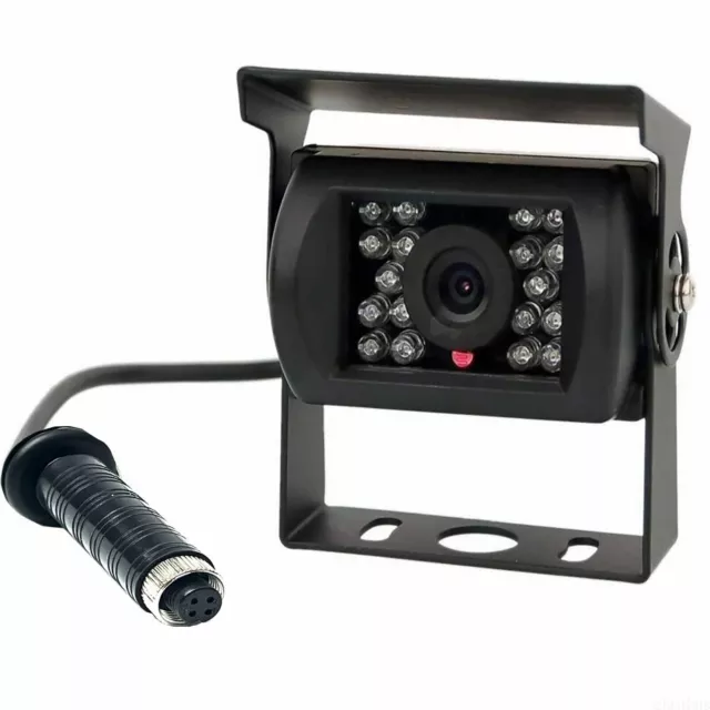 4 Pin CCD 12V-24V Bus Truck Trailer IR Night Vision Car Rear View Reverse Camera