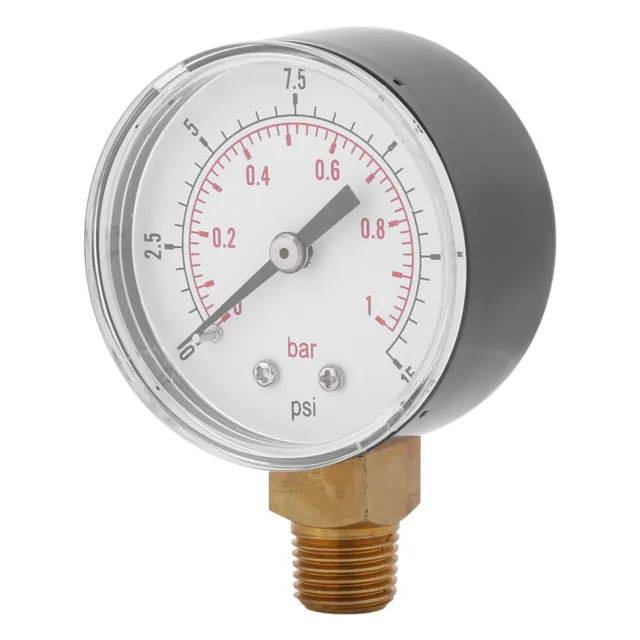 Small Low Pressure Gauge Suitable For Fuel Air Oil Or Water 0-15psi/0-1bar BSPT