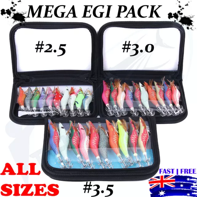 2.5 #3 #3.5 Egi Squid Jigs Jags Fishing Lures Yo Yama Jap Jig Glow Zuri  Shrimp $24.95 - PicClick AU