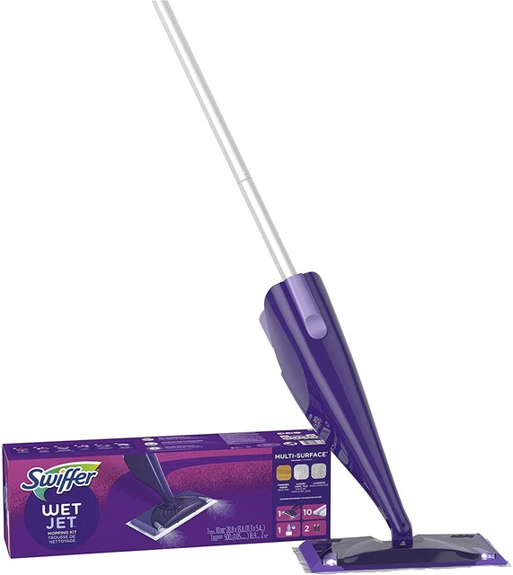 Swiffer WetJet Hardwood and Floor Spray Mop Cleaner Starter Kit, Includes: 1...