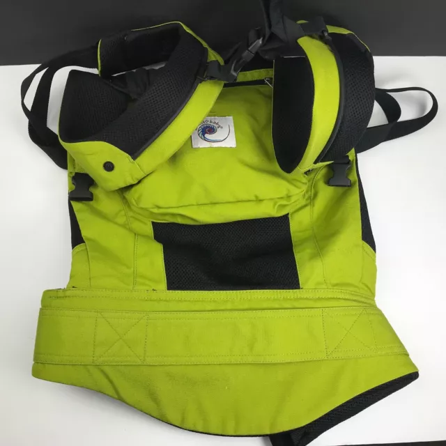 Ergo Baby Performance Carrier Spring Bright Green Hiking Walking Backpack Mesh