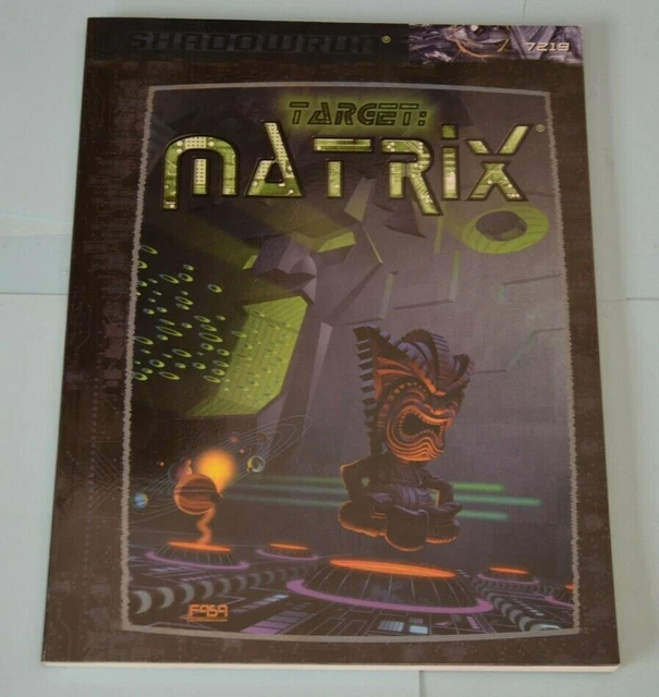 TARGET MATRIX FOR SHADOWRUN 3rd ed FASA softcover Sourcebook RPG £12.00 ...
