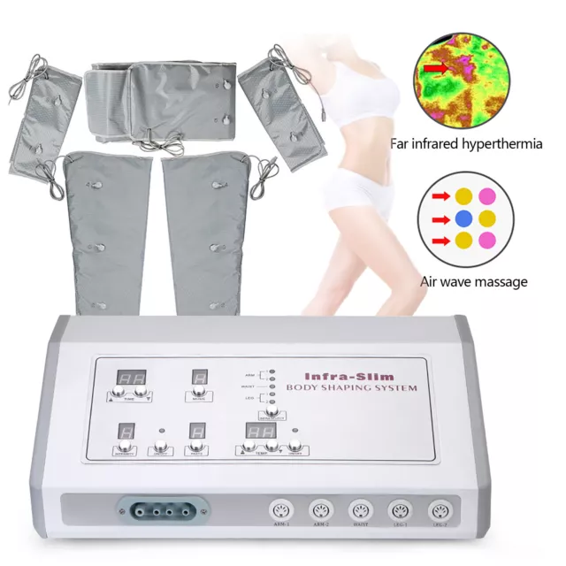 Air Pressure Far Infrared Body Slimming Heating Detox Suit Pressotherapy Machine