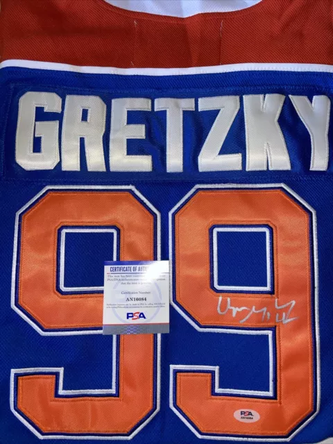 Wayne Gretzky Signed Edmonton Oilers Pro Style Hockey Jersey CCM PSA/COA AN16084