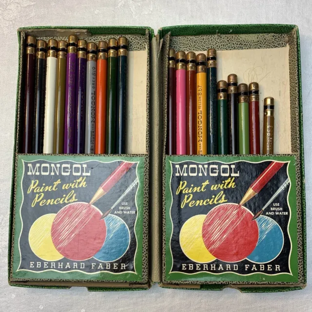 Ass't VIntage Color Art Pencils Mongol Prismacolor Unique Colorbrite  Blaisdell