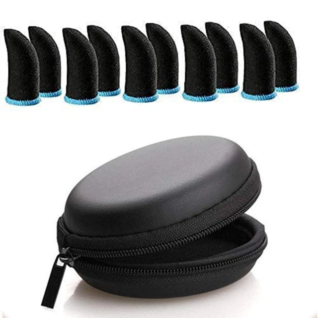 Thumb & Finger Sleeve for Mobile Game (10 Pieces) with Carry Box-Pack of 5