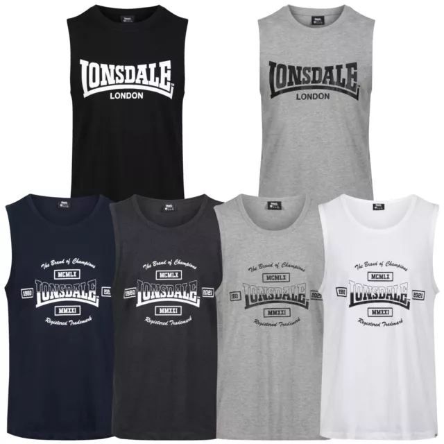 GILET LONSDALE DA Uomo T Shirt Senza Maniche Palestra Estate Allenamento Muscolare Sport Tank Top EUR 4 81 PicClick IT