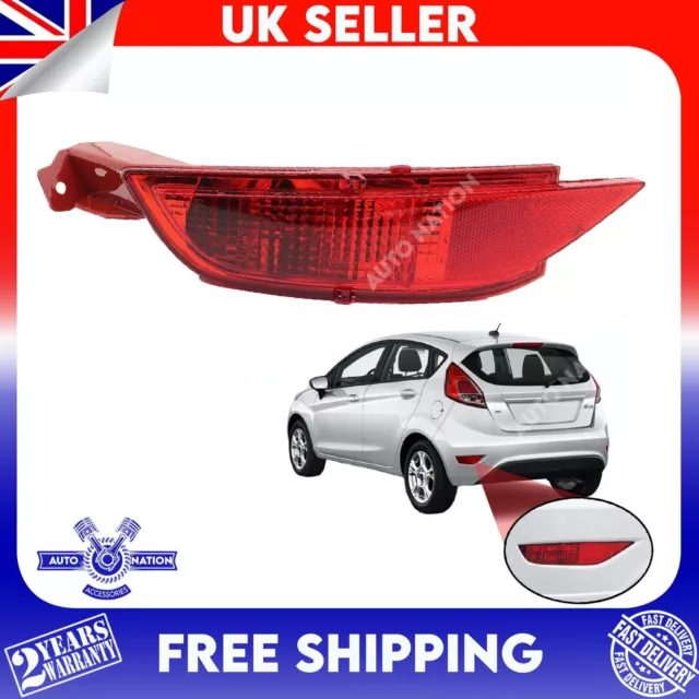 Rear Bumper Reflector Left Tail Fog Light For Ford Fiesta Mk7 2008-2017 2168298