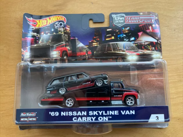 HOT WHEELS TEAM Transport 69 Nissan Skyline Van Carry On Advan 1