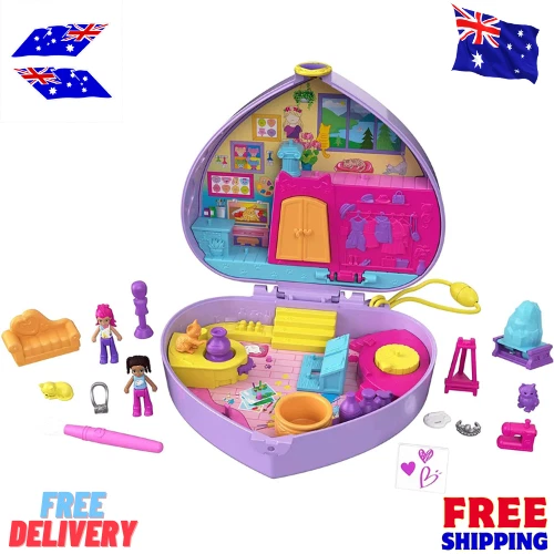 Polly Pocket Starring Shani Art Studio Compact, Multicolor