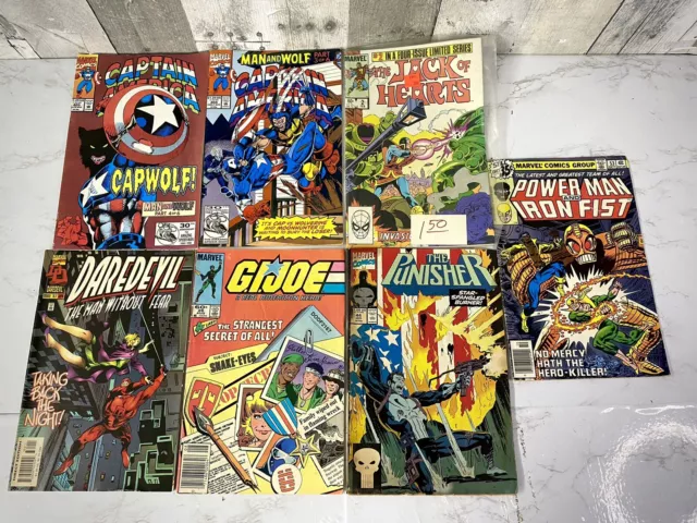 Marvel Comic Book Lot Of 7 (Punisher, Daredevil, Power Man & More)