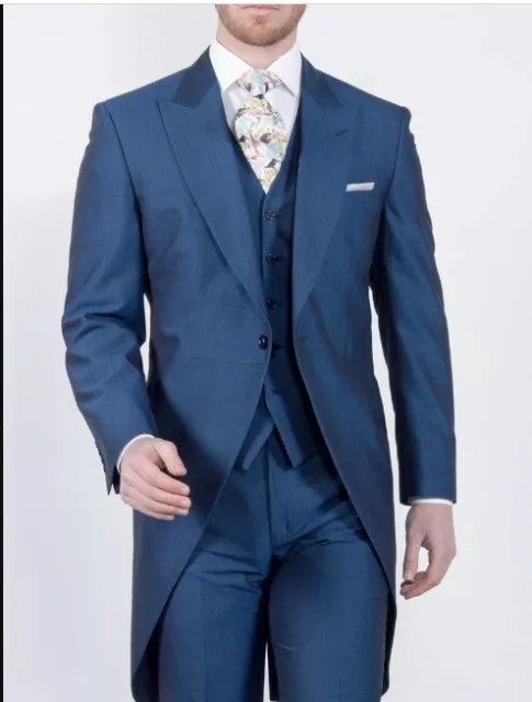 Ascot, Wedding, Formal/Morning Electric Blue Tailcoat - Ex Hire. Many Sizes. VGC
