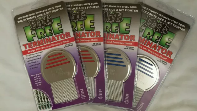 Bulk *5 pk* Nit Free Brand Terminator Comb Rid Head Lice uni sex long short hair