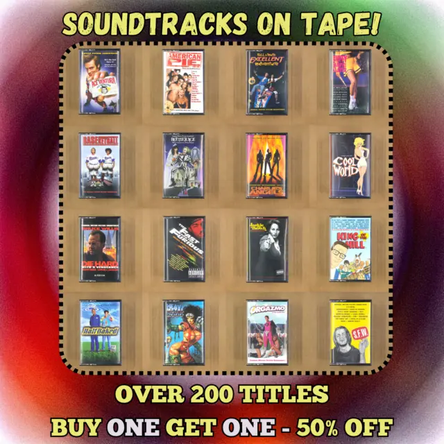 BUILD UR OWN LOT CASSETTE TAPES 80s 90s MOVIE SOUNDTRACKS Rock Metal Punk Rap