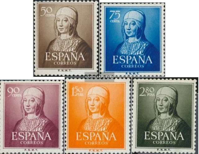 Espagne 989-993 (complète edition) neuf avec gomme originale 1951 isabella