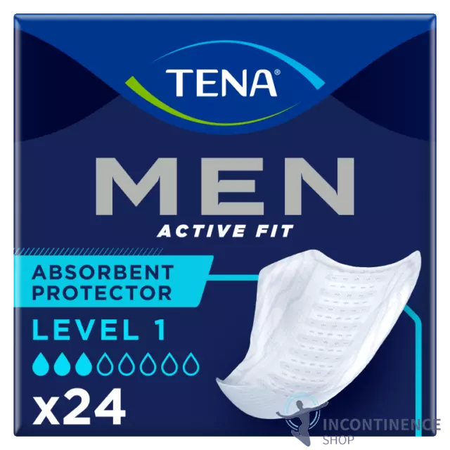 6 x protection absorbante pour hommes TENA Active Fit - Niveau 1 - Pack de 24 - 300 ml 2