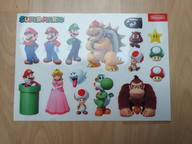 Gamescom Nintendo Super Mario Stickerbogen