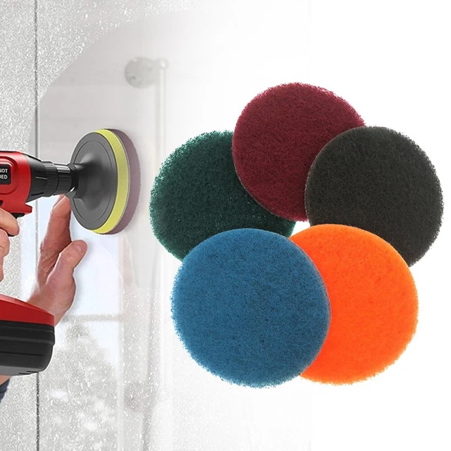 Spugna abrasiva di lunga durata 5 pz pad lucidante panno per pulizia spugna auto nylon
