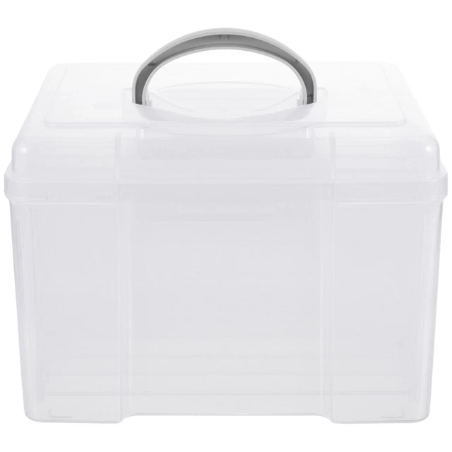 Organizador de fotos organizador de imágenes portátil multifuncional caja de almacenamiento