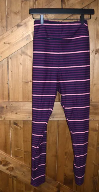 LULAROE WOMEN'S TALL & Curvy 2 (TC2) Leggings Purple Black Pink