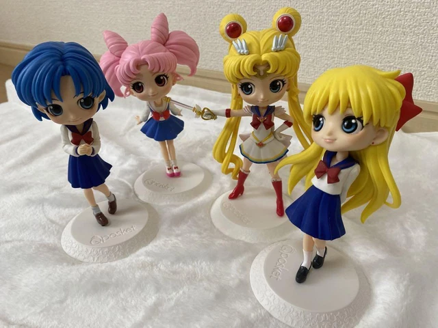 Lot De 8 Figurines BANDAI Sailor Moon Qposket – Collection #3, Personnages Sailor Moon, Neuf