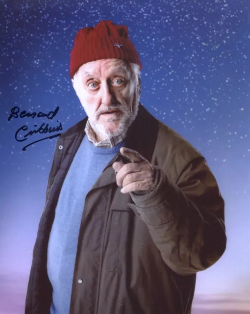 Doctor Who 8x10 photo signed by actor BERNARD CRIBBINS as Wilf Mott -UACC DEALER