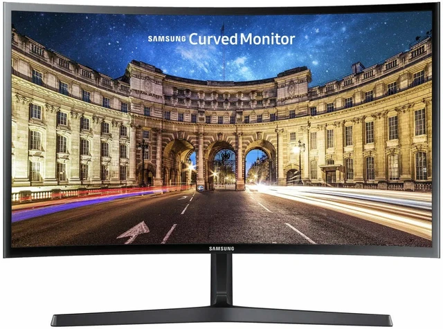 Samsung Curved Monitor 59,7 cm 24 Zoll 1920 x 1080 Pixel Full HD LED Schwarz
