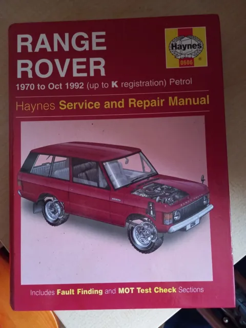 Range Rover Haynes Manuale 1970-1992 posta gratuita