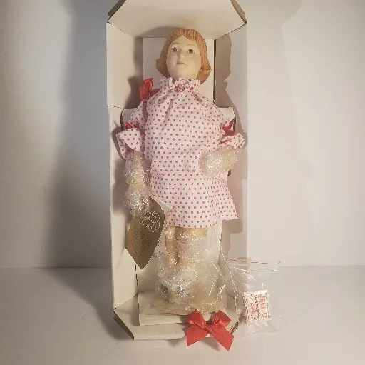 Franklin Mint  Heirloom Country Store Porcelain Doll Jello Girl