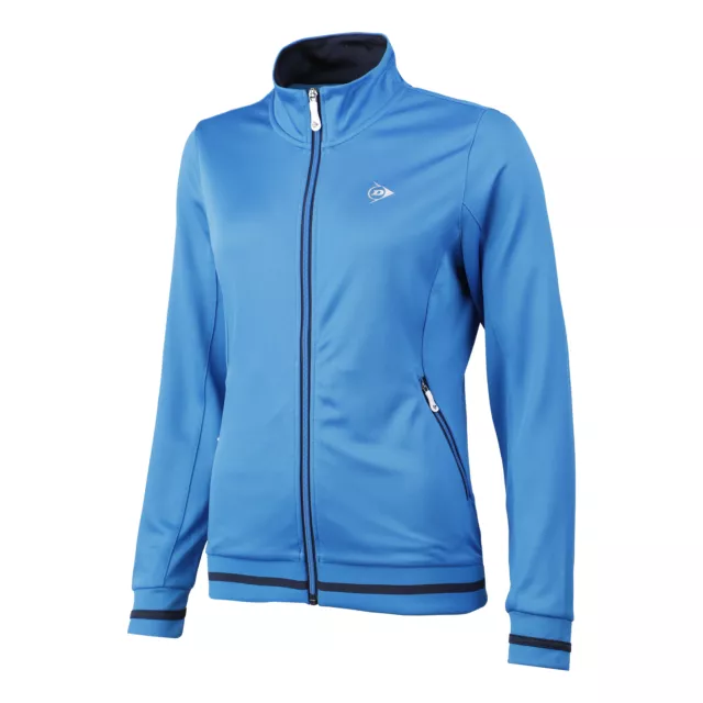 Dunlop Damen Club Line Knitted Jacket Trainingsjacke blau NEU