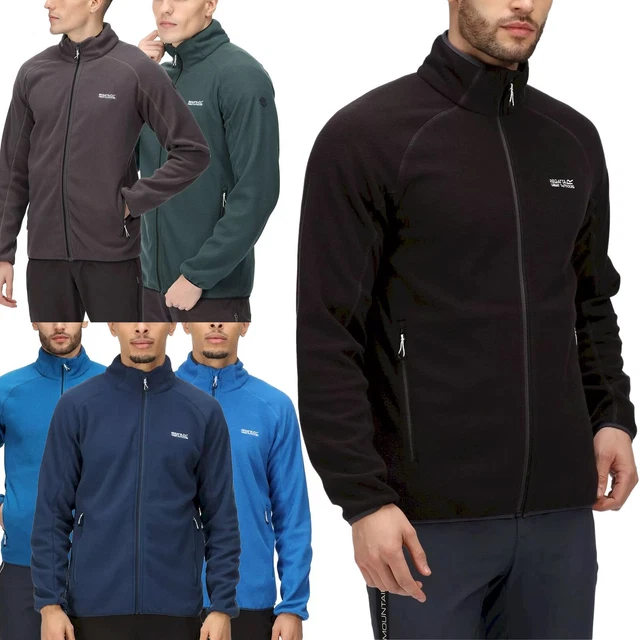 Regatta Mens Hadfield Fleece Jacket Half Full Zip Stretch Work Jumper Pullover