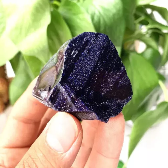 Raw Blue Goldstone Rough Rocks Healing Reiki Crystal Mineral Specimens 1PC