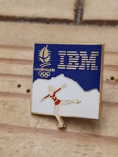 Pin's Drapeau Français Tricolores Jeux Olympiques JO Albertville 1992