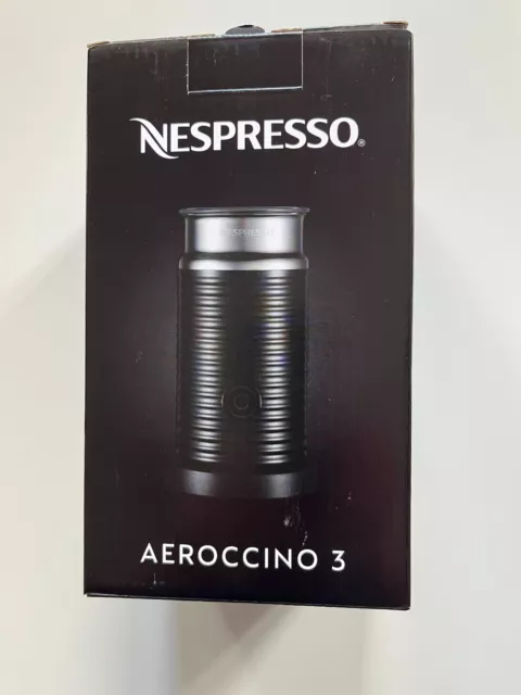 Nespresso Aeroccino 3 Milk Frother  Black - Brand New In Box