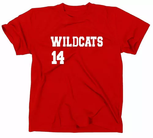 High School Musical Herren T-Shirt Wildcats Musical Logo Fanshirt Fan Trikot