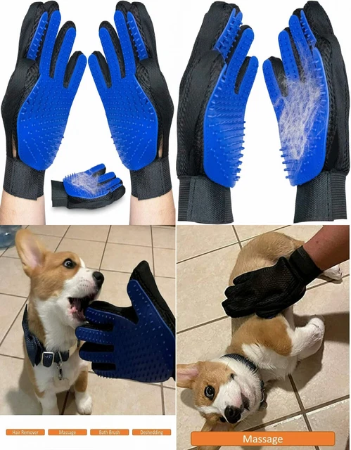 Upgraded Version: New Pair Pet Grooming Glove Deshedding for Dogs and Cats,...